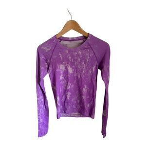 Purple and white swiftly tech, Lululemon size 4 Race Length